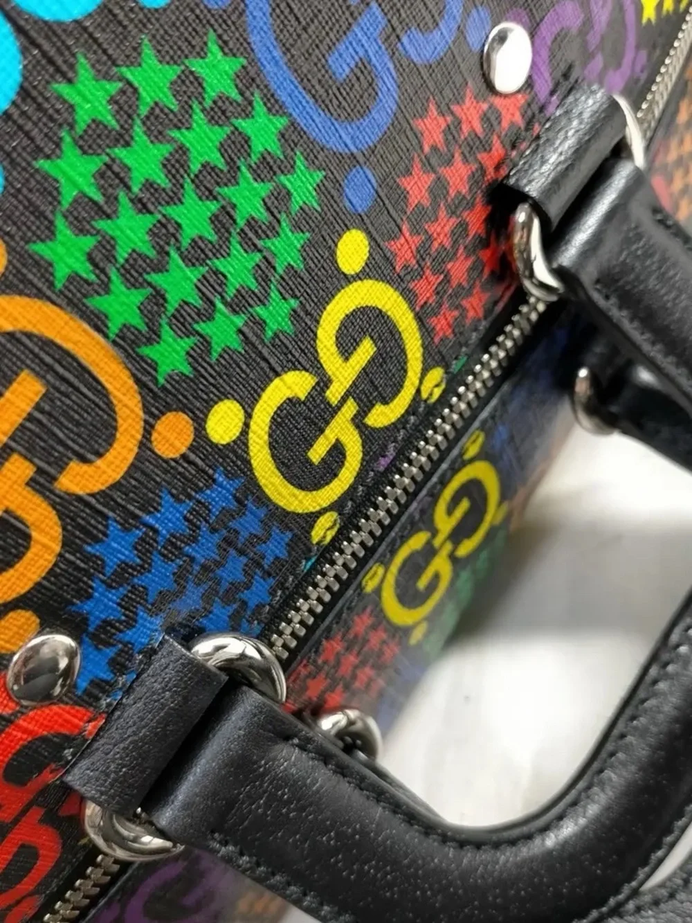 Gucci GG Psychedelic Duffel Luggage Boston Bag - Picture 7 of 8